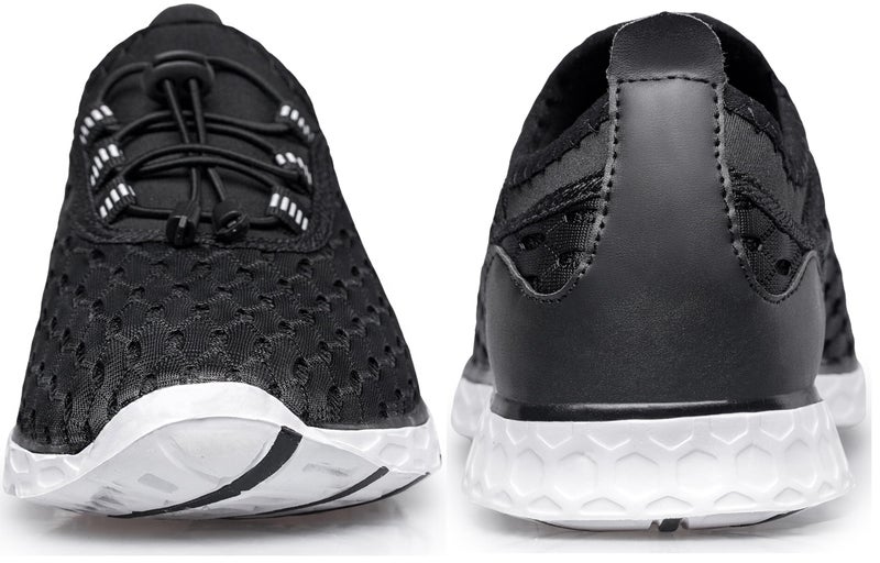 DOUSSPRT Women's Water Shoes Quick Drying Sports Aqua Shoes Blackwhite Size 10 - Image 5